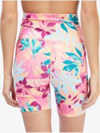 roxy, Kaileo High Waist 2022 - Cycliste pour Femme, CANTALOUPE TROPI PALM (ngp7) Kaileo High Waist 2022 - Bike Shorts for Women ARJNS03194