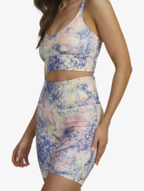 9 Kaileo High Waisted Biker Shorts White ARJNS03194 Roxy