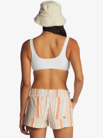 7 Oceanside 2 Stripe Beach Shorts White ARJNS03209 Roxy