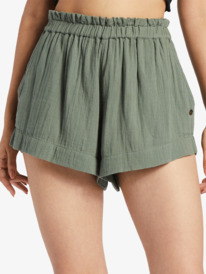 3 What A Vibe Beach Shorts Green ARJNS03214 Roxy