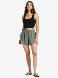 6 What A Vibe Beach Shorts Green ARJNS03214 Roxy