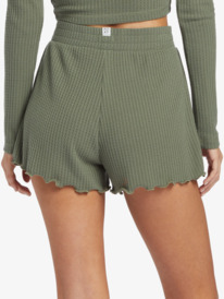 Twilight Mood - Thermal Waffle Shorts for Women  ARJNS03236