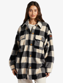 6 Over And Out 2 Printed Fleece Beige ARJPF03012 Roxy