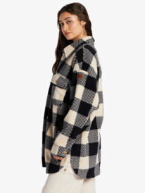 7 Over And Out 2 Printed Fleece Beige ARJPF03012 Roxy