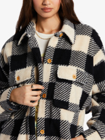 9 Over And Out 2 Printed Fleece Beige ARJPF03012 Roxy