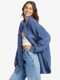 1 Switch Up Sherpa Surchemise en polaire pour Femme Bleu ARJPF03017 Roxy