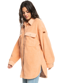 1 Switch Up Sherpa - Surchemise en polaire pour Femme Orange ARJPF03017 Roxy