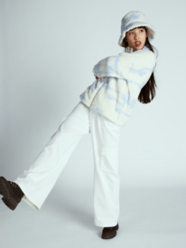 6 Chloe Kim In The Clouds Sherpa Full-Zip Fleece Blue ARJPF03018 Roxy