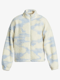 13 Chloe Kim In The Clouds Sherpa Full-Zip Fleece Blue ARJPF03018 Roxy