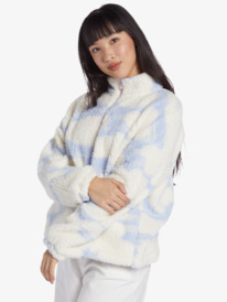 8 Chloe Kim In The Clouds Sherpa Full-Zip Fleece Blue ARJPF03018 Roxy