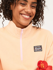 7 Dawn To Dusk - Felpa con semi zip da Donna Pink ARJPF03021 Roxy