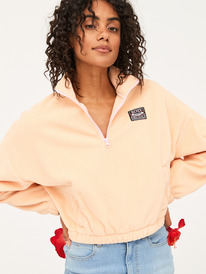 4 Dawn To Dusk - Felpa con semi zip da Donna Pink ARJPF03021 Roxy