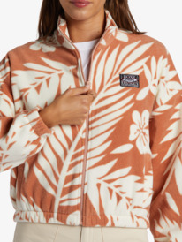 2 Dawn To Dusk Zip-Up Fleece Beige ARJPF03023 Roxy
