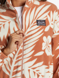 3 Dawn To Dusk Zip-Up Fleece Beige ARJPF03023 Roxy