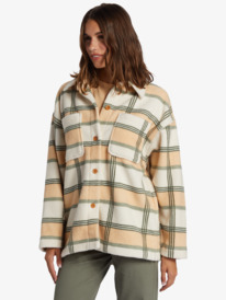 1 Next Adventure - Fleece Overhemd voor Dames Green ARJPF03026 Roxy