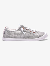 5 Bayshore Faux Fur-Lined Shoes Grey ARJS600446 Roxy