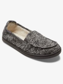 5 Minnow Faux Fur-Lined Slip-On Shoes Black ARJS600490 Roxy
