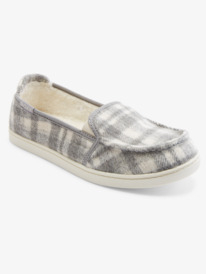 3 Minnow Faux Fur-Lined Slip-On Shoes Grey ARJS600490 Roxy