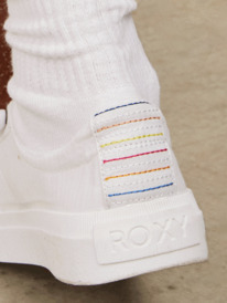 8 Roxy Rae Direct Attach Shoe White ARJS600505 Roxy