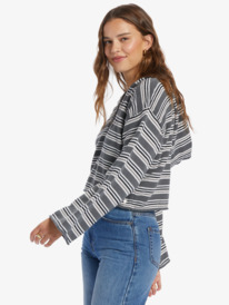 1 Side Swipe Poncho Hoodie Black ARJSW03288 Roxy