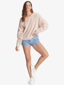 1 Early Morning Crew Neck Sweater Pink ARJSW03290 Roxy