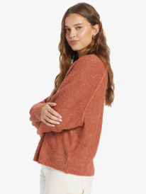 4 Early Morning Crew Neck Sweater Pink ARJSW03290 Roxy
