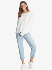 1 Early Morning Crew Neck Sweater White ARJSW03290 Roxy