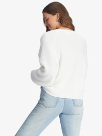 3 Early Morning Crew Neck Sweater White ARJSW03290 Roxy