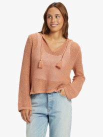 roxy, Cropped After Beach Break Hoodie, CORK (ckl0) Cropped After Beach Break - Jumper for Women ARJSW03304
