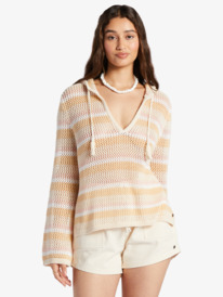 1 Cropped After Beach Break Hoodie Beige ARJSW03304 Roxy
