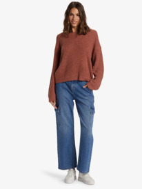 4 Bombay Crew Neck Sweater Pink ARJSW03329 Roxy