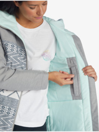 8 Galaxy Print Block Technical Snow Jacket Black ARJTJ03012 Roxy