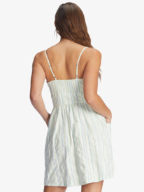 2 Under The Cali Sun Strappy Buttoned Dress Green ARJWD03289 Roxy