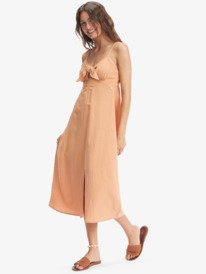 6 Bittersweet Step Midi Dress Brown ARJWD03452 Roxy