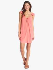 1 Future Thoughts Woven Strappy Mini Dress Pink ARJWD03462 Roxy