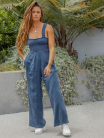 1 Adventure Bound Woven Tank Jumpsuit Blue ARJWD03466 Roxy