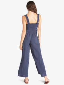 3 Adventure Bound Woven Tank Jumpsuit Blue ARJWD03466 Roxy