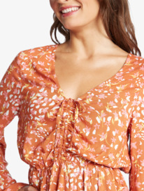 7 Womens Spirit Awakes V-Neck Playsuit Brown ARJWD03467 Roxy