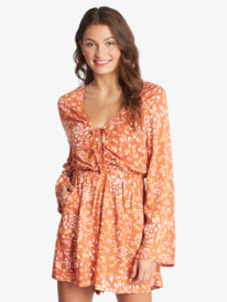 3 Womens Spirit Awakes V-Neck Playsuit Brown ARJWD03467 Roxy
