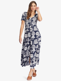 roxy, Ocean Echo Maxi Dress, MOOD INDIGO HERITAGE FLORAL (bsp6) OCEAN ECHO ARJWD03470