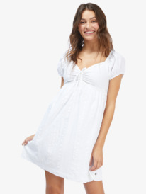 0 Clearwater Cove Short Sleeve Dress White ARJWD03471 Roxy