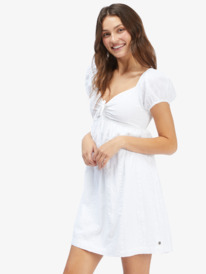 3 Clearwater Cove Short Sleeve Dress White ARJWD03471 Roxy