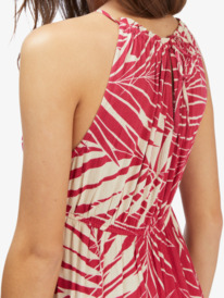 6 Step To Joy Halter Maxi Dress Pink ARJWD03486 Roxy
