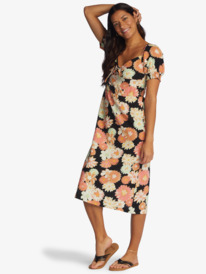1 Summertime Feeling Midi Dress Black ARJWD03495 Roxy