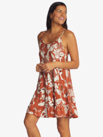 1 Teen Dream Woven Strappy Dress Brown ARJWD03496 Roxy