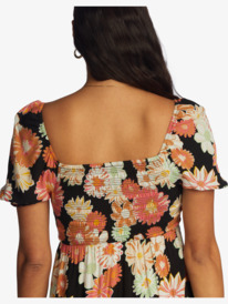 4 Hello Petal Mini Dress Black ARJWD03498 Roxy