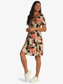 1 Hello Petal Mini Dress Black ARJWD03498 Roxy