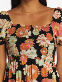 2 Hello Petal Mini Dress Black ARJWD03498 Roxy