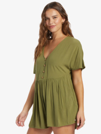 1 Endless Journey Easy Fit Romper Green ARJWD03517 Roxy
