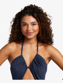 10 Away On Vacay Wide Leg Jumpsuit Blue ARJWD03521 Roxy